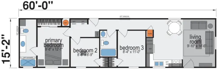 Amber Cove K206J manufactured home